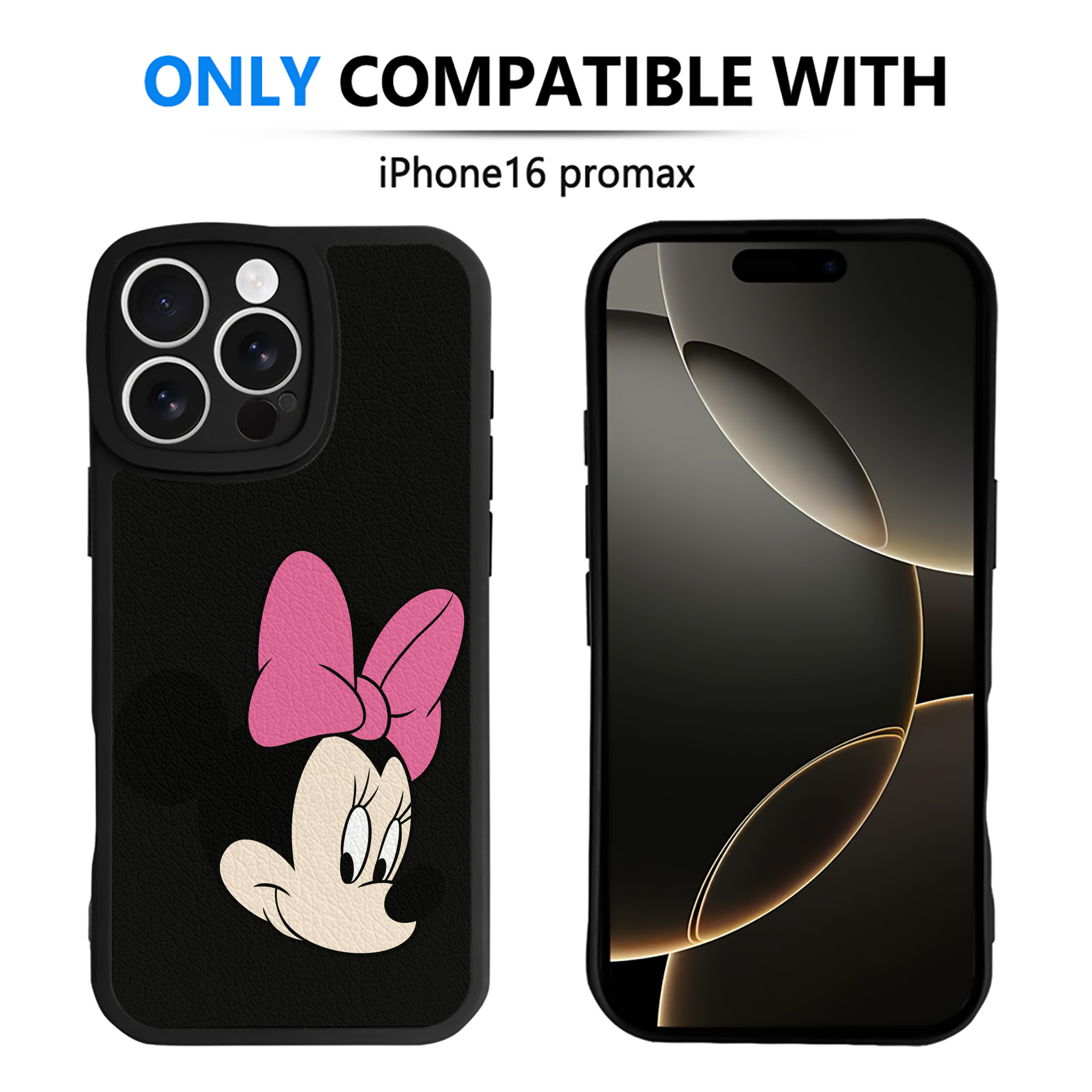 （画像用） ミッキーマウス Mickey Mouse 【iPhone 16シリーズ対応】シリコンスマホケース（レザー調） 材質：シリコン